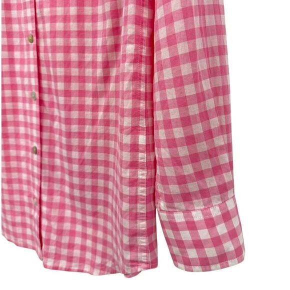 Vineyard Vines Pink/White Gingham Button Up Shirt Classic Fit size 2 - Picture 4 of 7